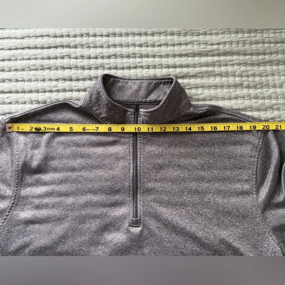 PGA Tour Gray Lightweight Quarter Zip Jacket